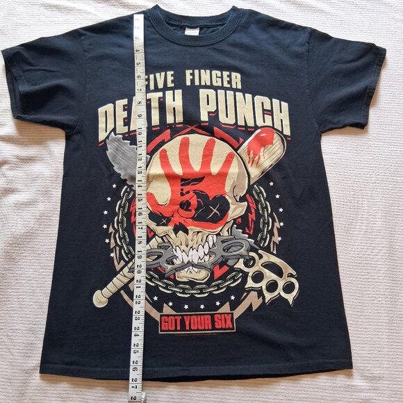 Gildan Five Finger Death Punch Show Your Six 2016 Tour Black T-Shirt Adult M - Picture 11 of 11